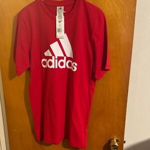 Adidas Tshirt Mens Medium Tall Red